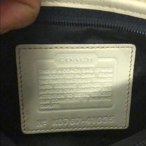 Coach Denim & White Crossbody - Picture 5 of 5